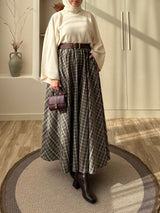 Ekose Etek Kazak Kombini 4