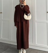 Süveterli Elbise Takım