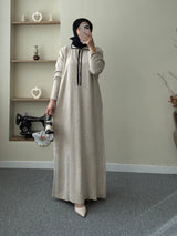 Düğmeli Fitilli Elbise