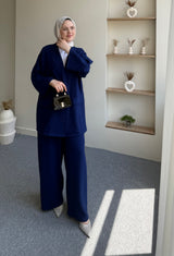 Double-Breasted Crepe Set