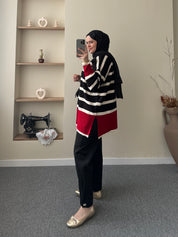 Çizgili Triko Tunik