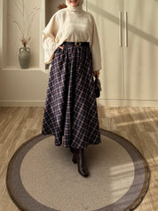 Ekose Etek Kazak Kombini 3