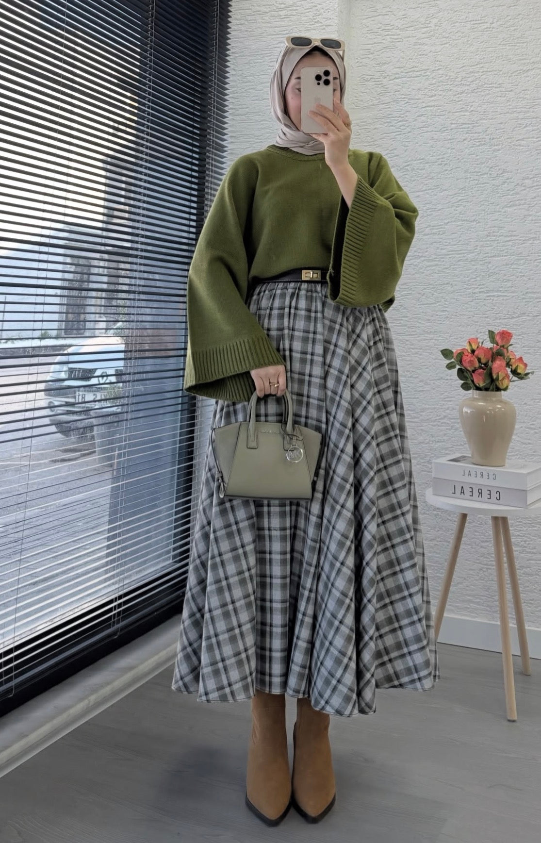 Ekose etek & Kazak Kombin