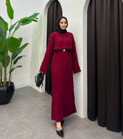 Saç Örgü Triko Elbise