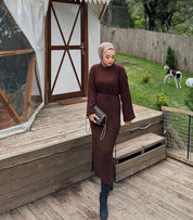 Bel Bağlamalı Elbise