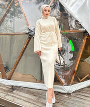 Bel Bağlamalı Elbise