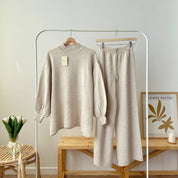 Balloon Sleeve Knit Set