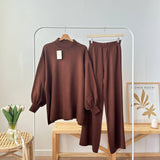 Balloon Sleeve Knit Set