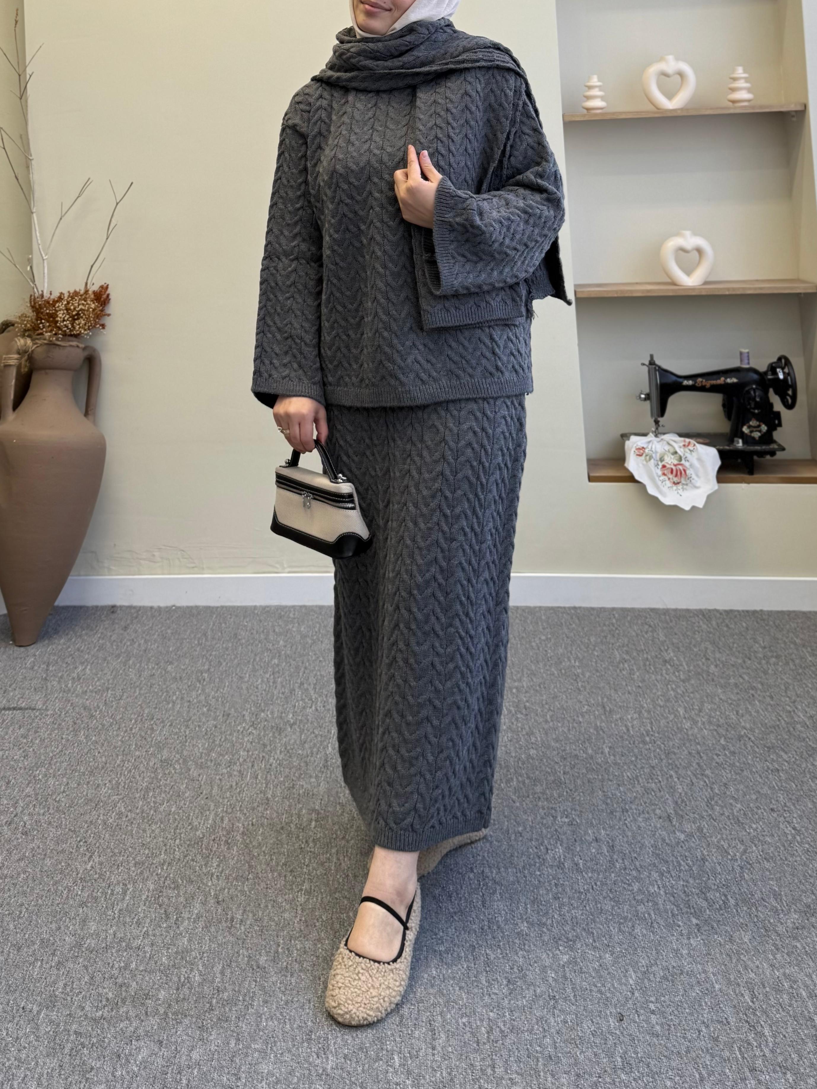 Three-Piece Knitwear Set
