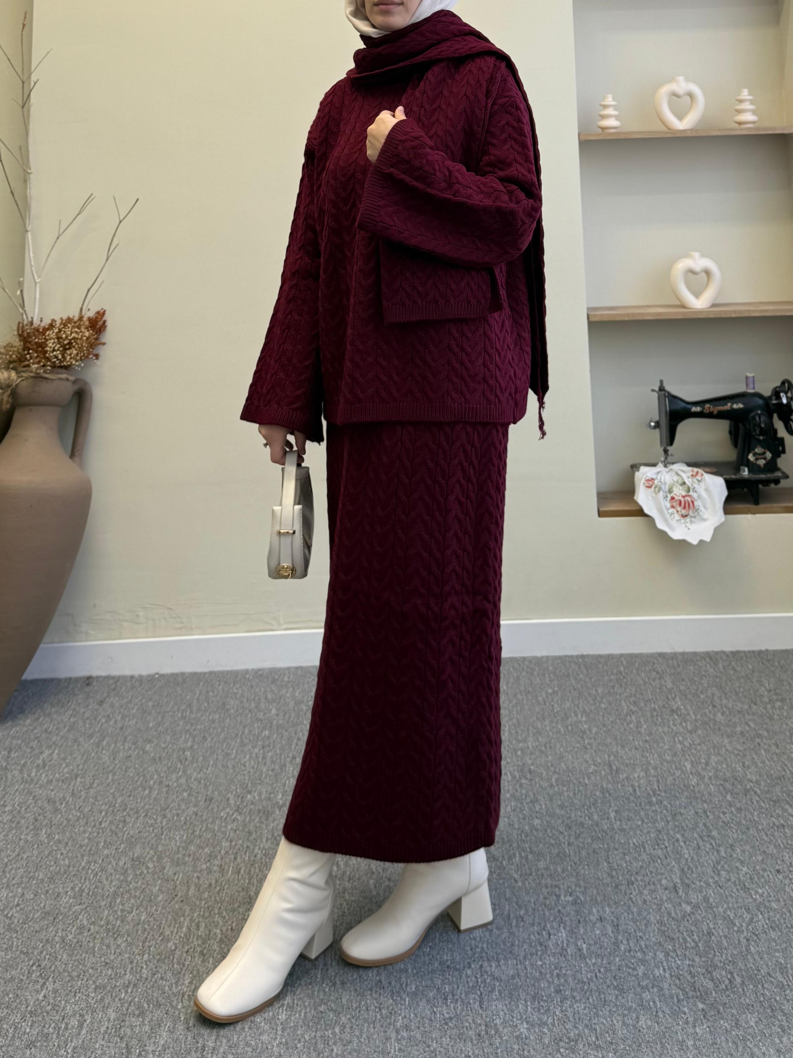 Three-Piece Knitwear Set