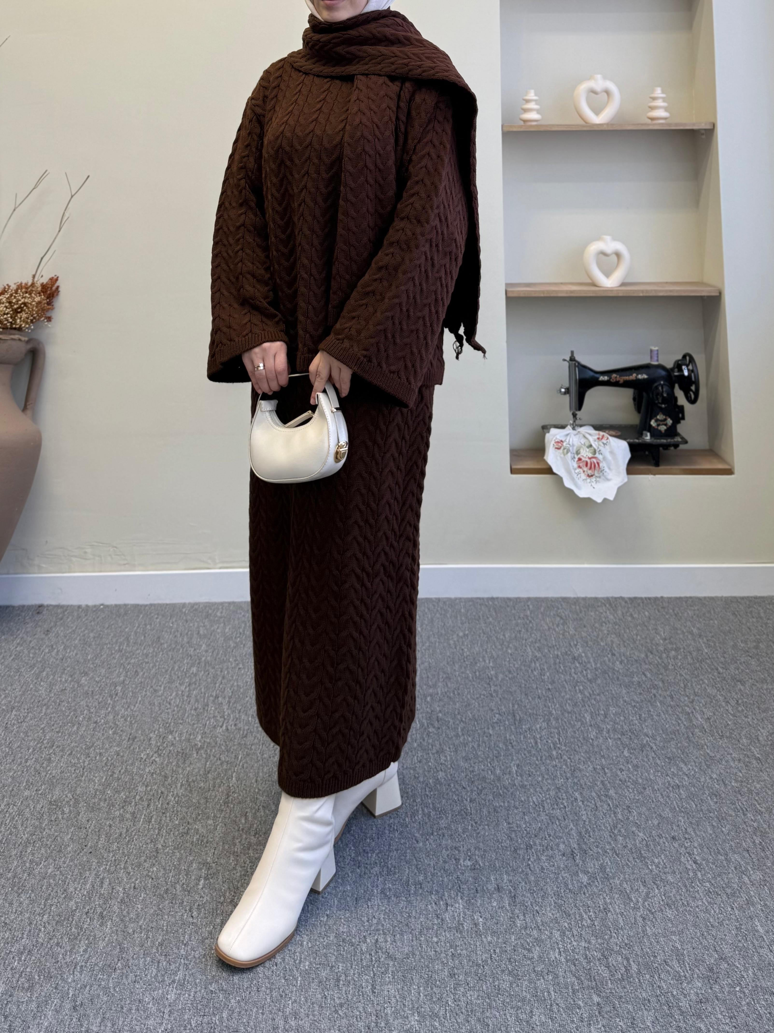 Three-Piece Knitwear Set