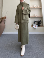 Three-Piece Knitwear Set