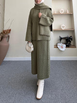 Three-Piece Knitwear Set