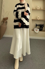 Çizgili Triko Kazak