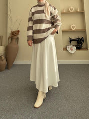 Çizgili Triko Kazak