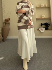 Çizgili Triko Kazak