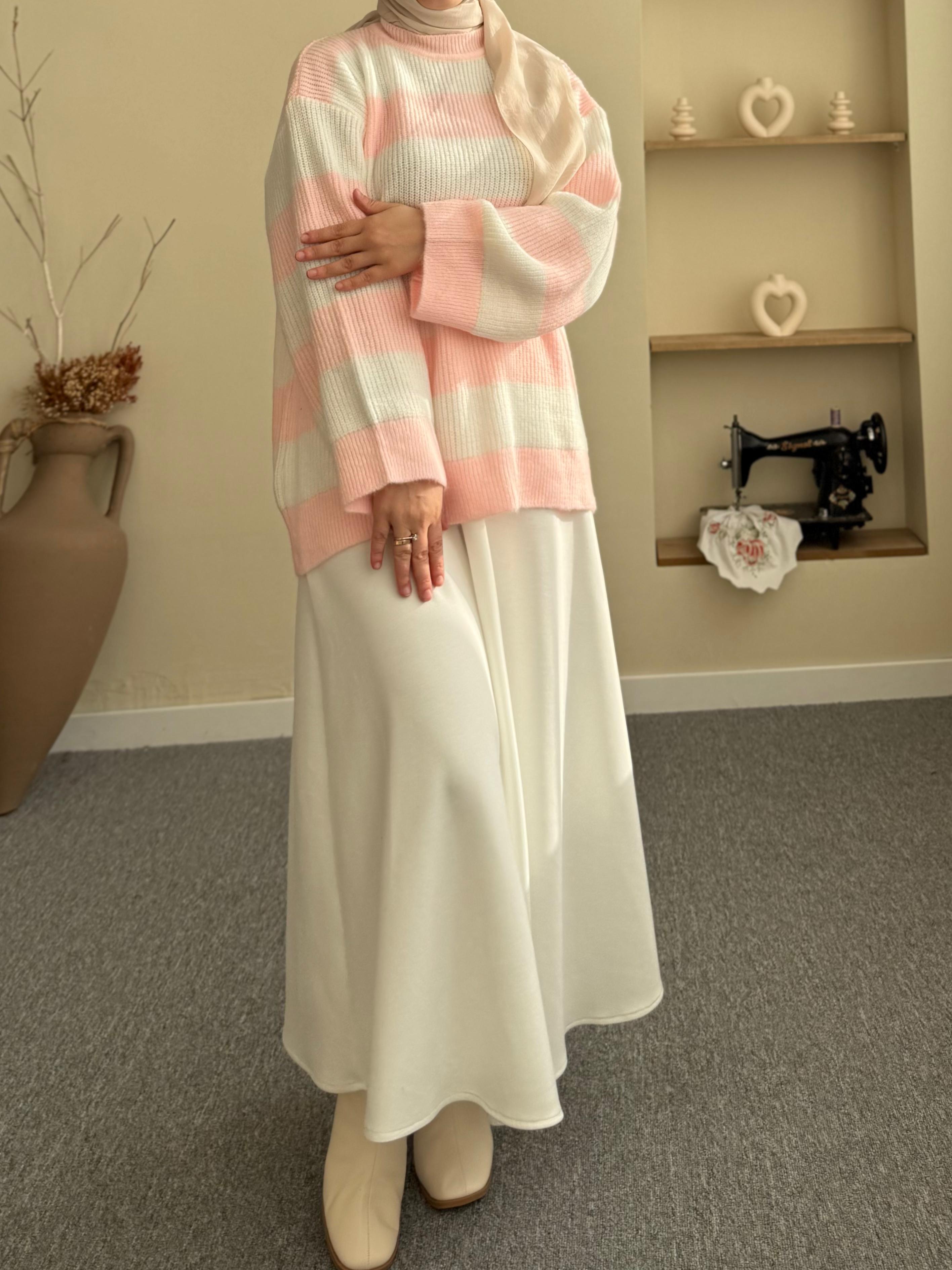 Çizgili Triko Kazak