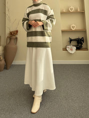 Çizgili Triko Kazak