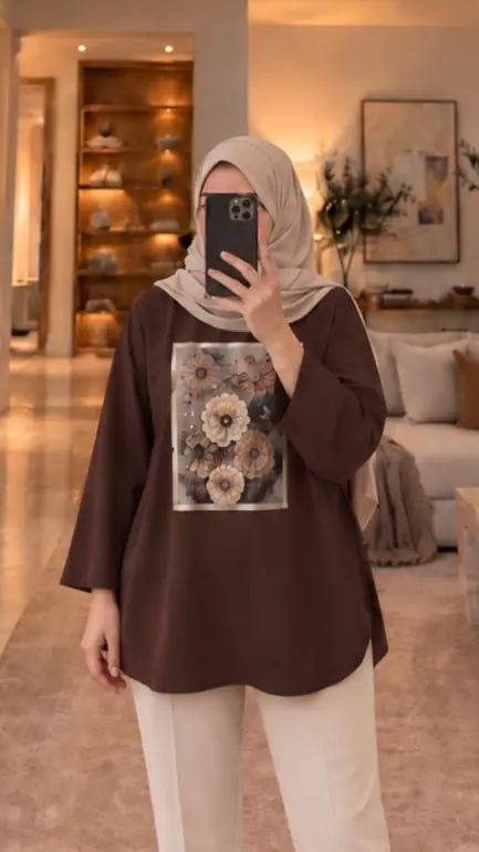 LOREN ÇİÇEKLİ TUNİK