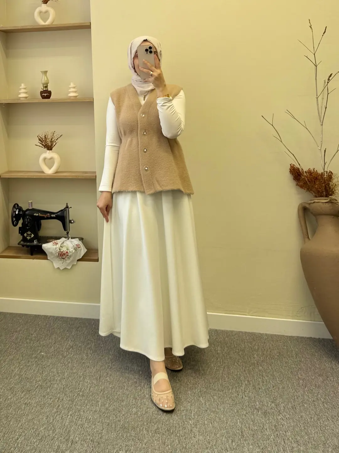Angora yelek