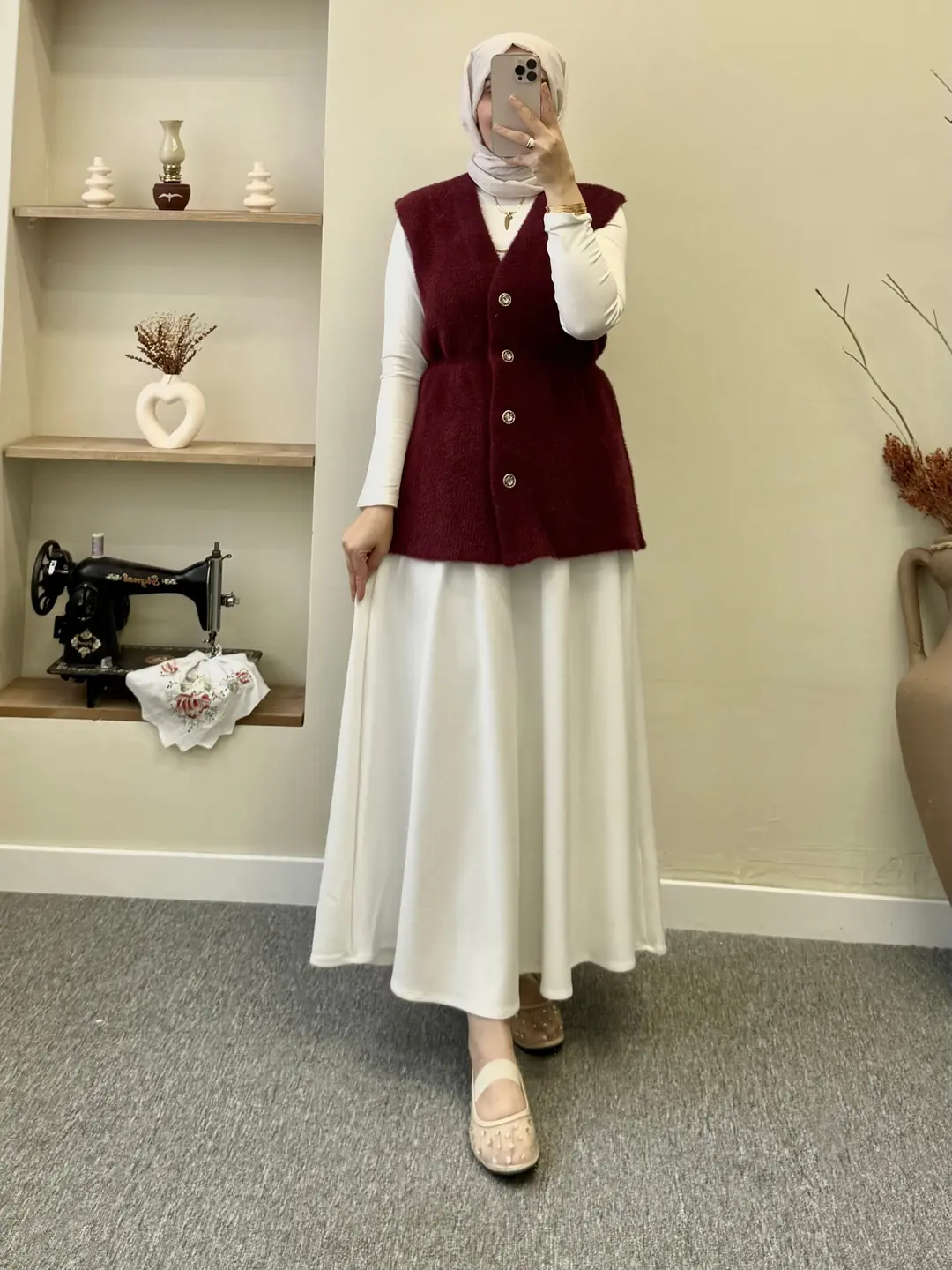 Angora yelek